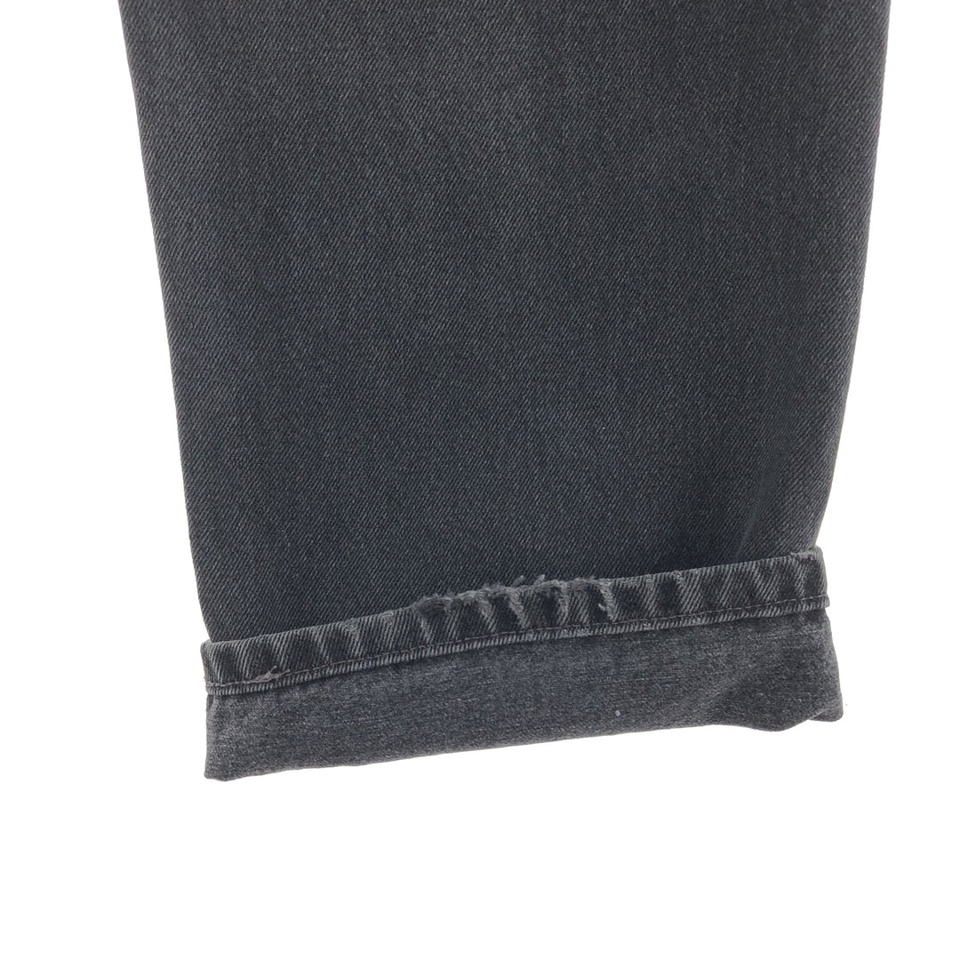 90'S Levi's 505 REGULAR FIT STRAIGHT LEG black denim tapered denim pants men's w36 vintage /taa003833