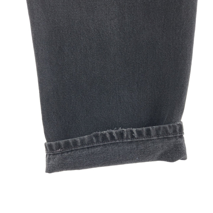 90'S Levi's 505 REGULAR FIT STRAIGHT LEG black denim tapered denim pants men's w36 vintage /taa003833