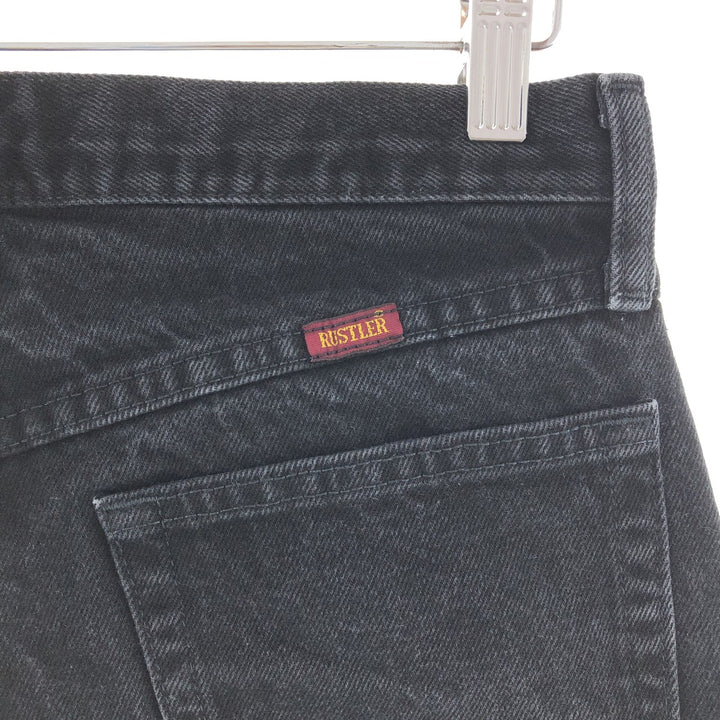 RUSTLER Black denim pants for men w29 /taa003854