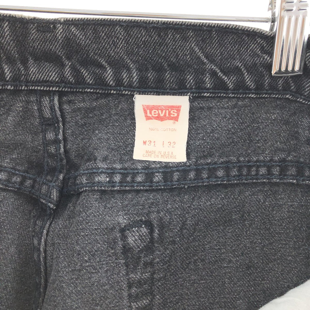 90'S Levi's 505-0260 Black Denim Tapered Denim Pants Made in USA Men's W31 Vintage /taa003892