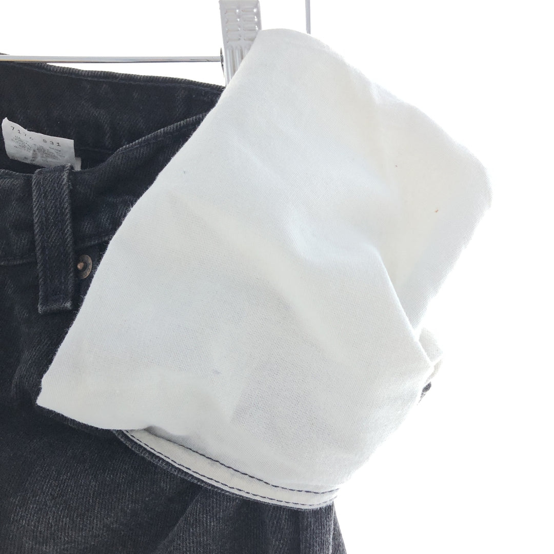 90'S Levi's 560 LOOSE FIT TAPERED LEG Black Denim Tapered Denim Pants Made in USA Men's w29 /taa003910