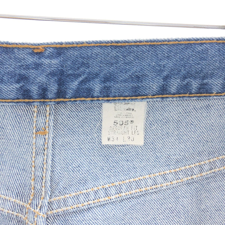 Levi's 505 REGULAR FIT STRAIGHT LEG tapered denim pants for men w34 /taa003974