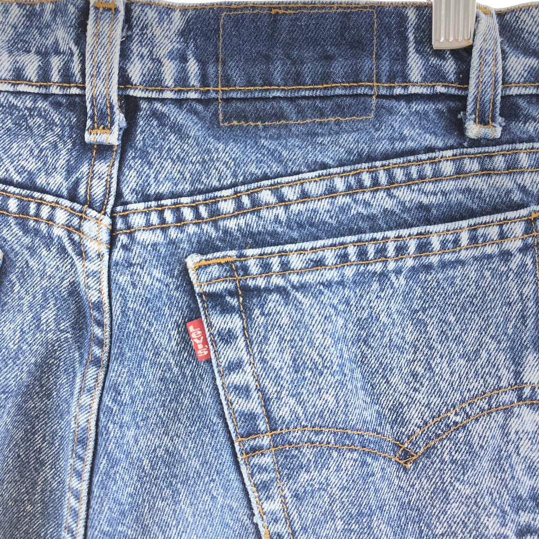 90'S Levi's 7505-1109 STUDENT Chemical Wash Tapered Denim Pants Made in USA Men's W30 Vintage /taa003980