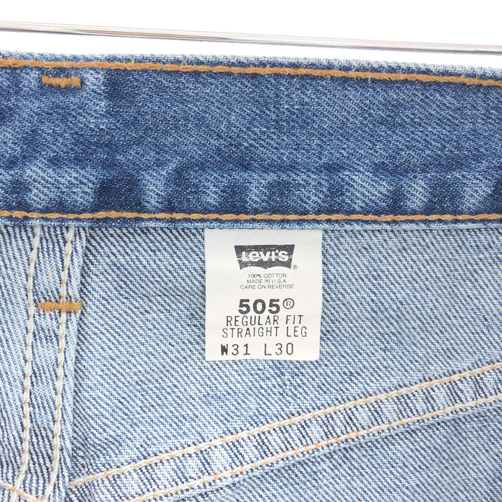 Levi's 505 REGULAR FIT STRAIGHT LEG tapered denim pants made in USA for men w31 /taa003988