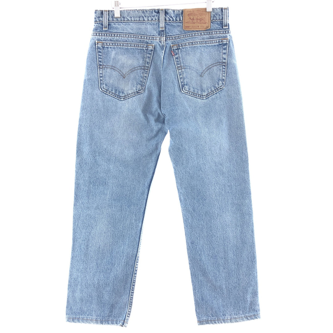 90'S Levi's 505 REGULAR FIT STRAIGHT LEG tapered denim pants made in USA men's w33 vintage /taa003989