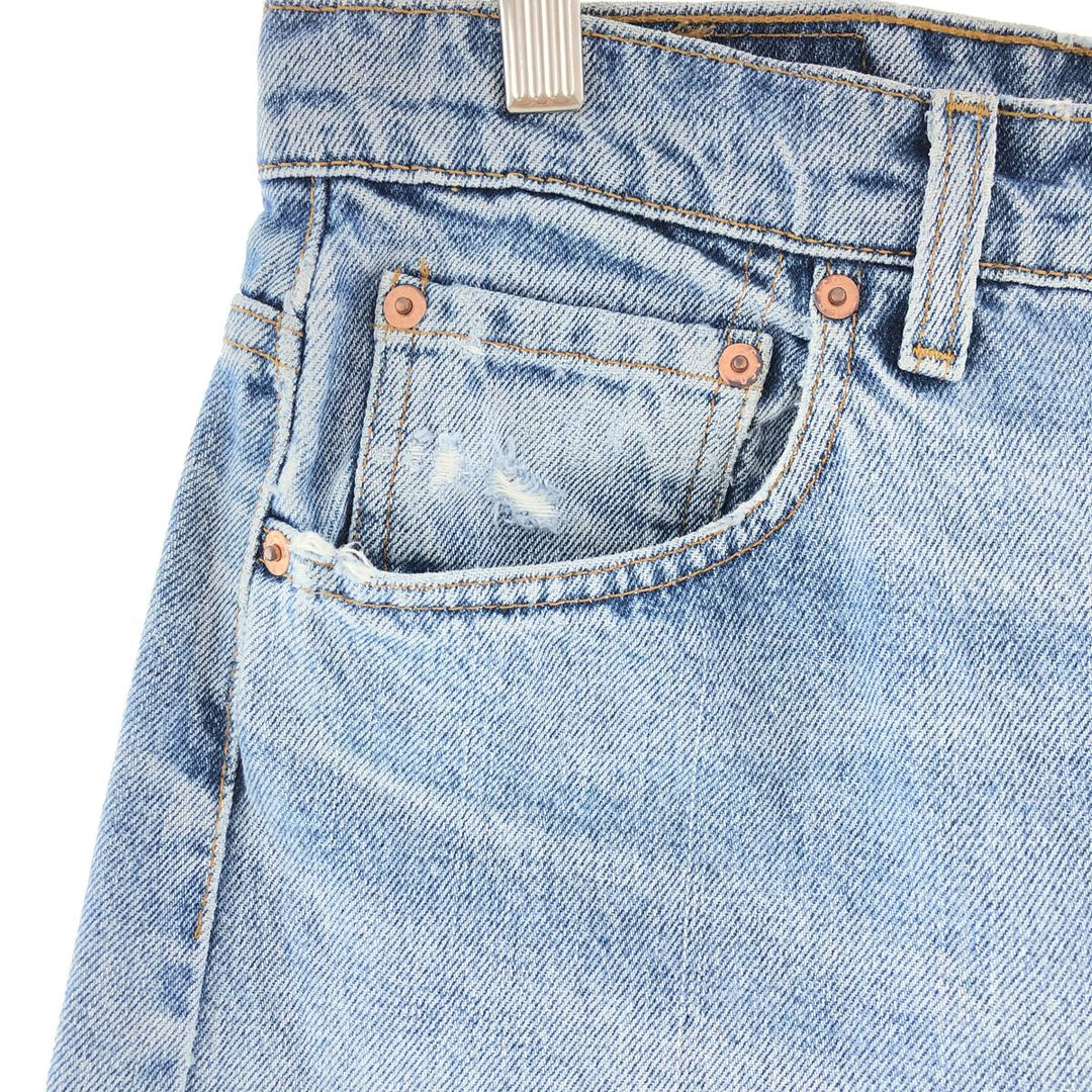 90'S Levi's 505 REGULAR FIT STRAIGHT LEG tapered denim pants made in USA men's w33 vintage /taa003989