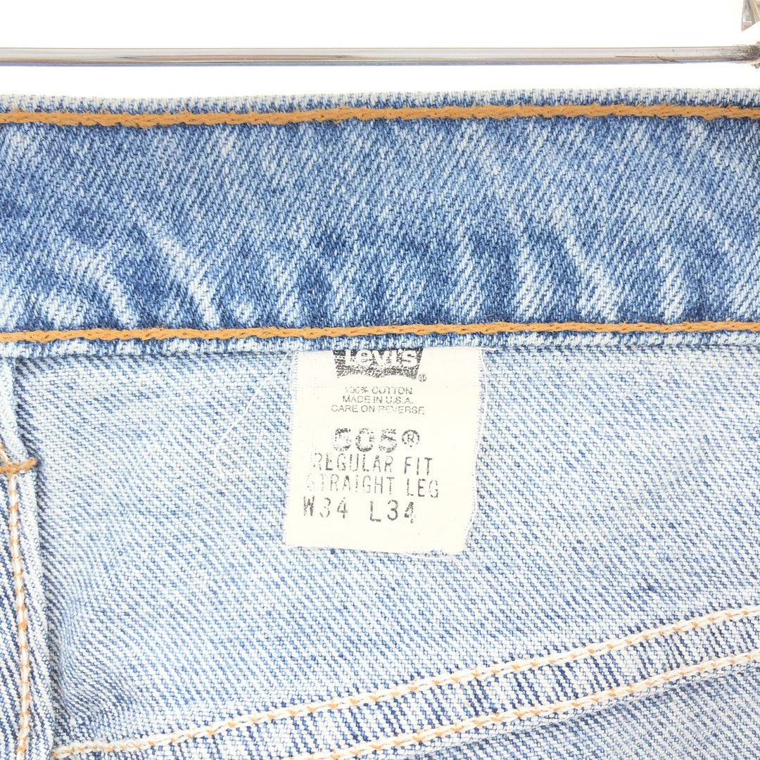 90'S Levi's 505 REGULAR FIT STRAIGHT LEG tapered denim pants made in USA men's w34 vintage /taa003995