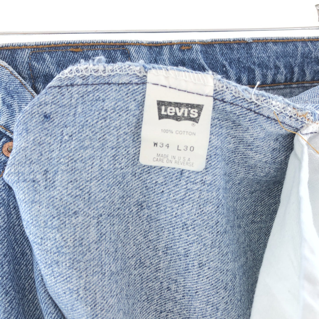 Levi's 505-4891 Tapered Denim Pants Made in USA Men's w34 /taa003996