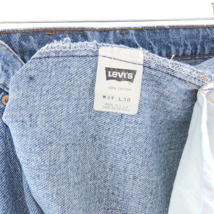 Levi's 505-4891 Tapered Denim Pants Made in USA Men's w34 /taa003996