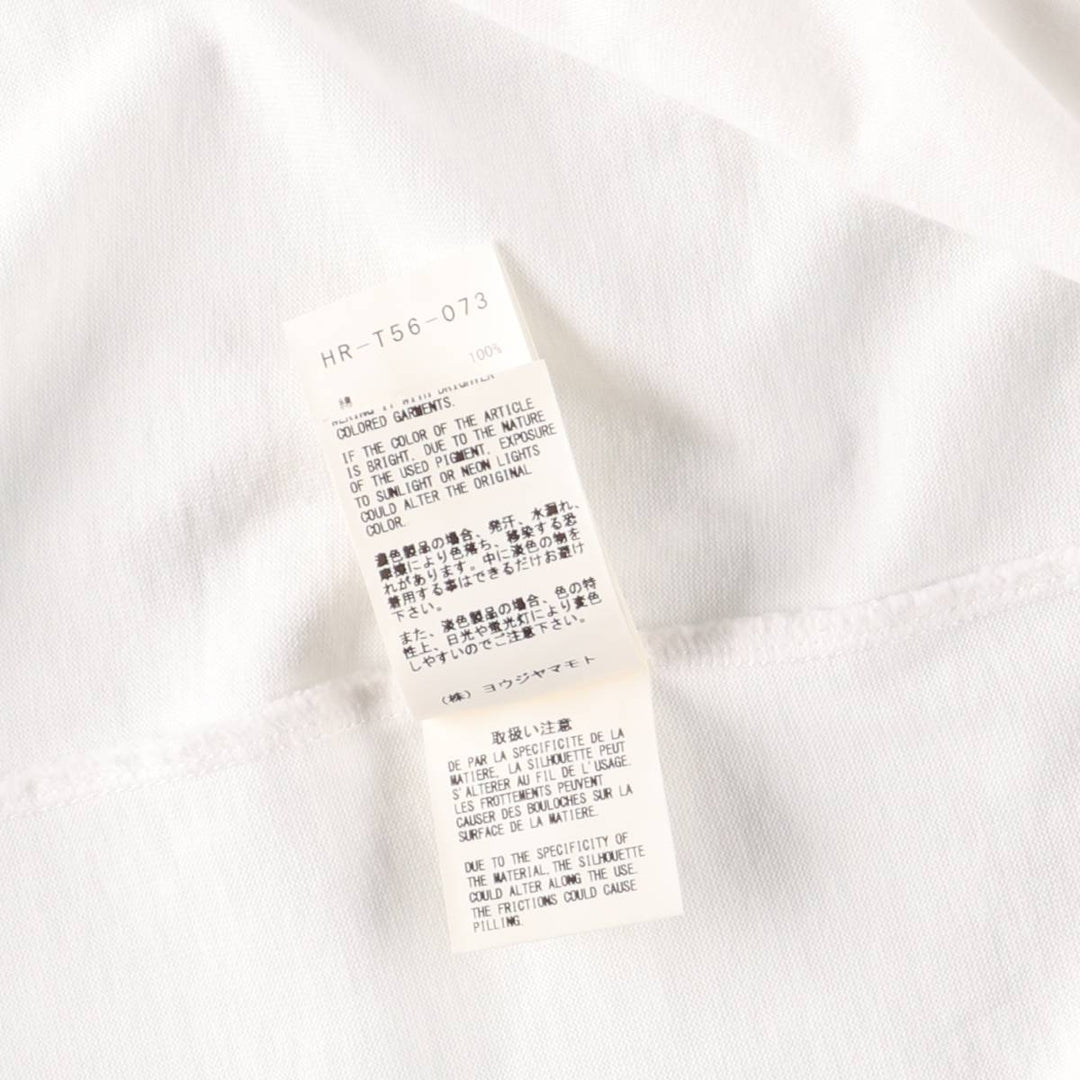 Yohji Yamamoto REGULATION Short-Sleeve T-Shirt, Men's Size L (approx.) cotton white type Vintage Second Hand