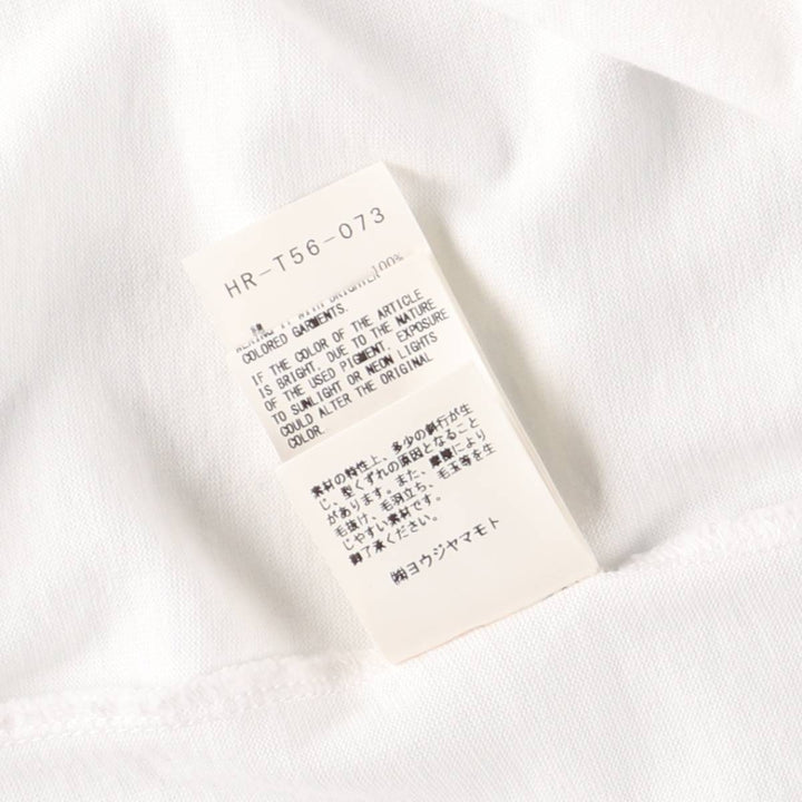 Yohji Yamamoto REGULATION Short-Sleeve T-Shirt, Men's Size L (approx.) cotton white type Vintage Second Hand
