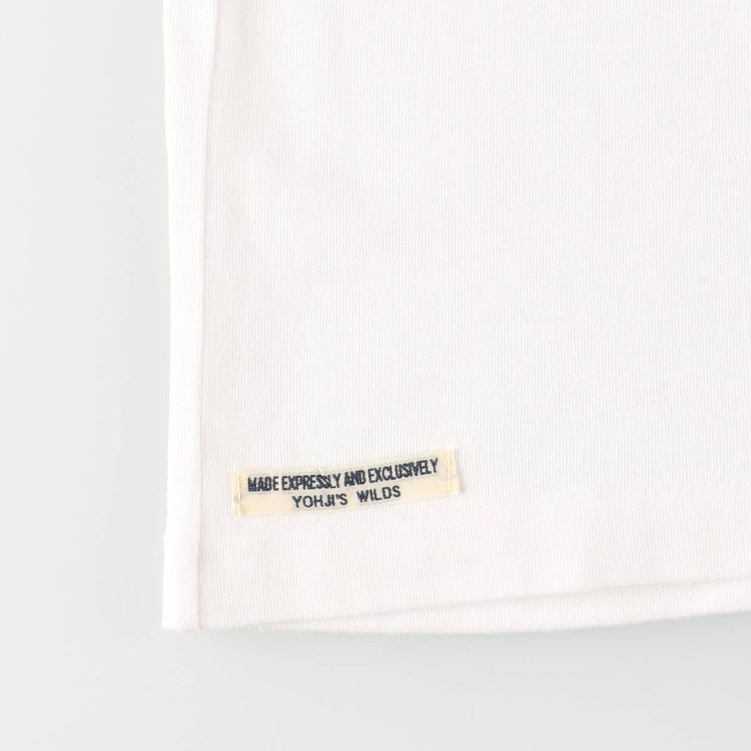 Yohji Yamamoto REGULATION Short-Sleeve T-Shirt, Men's Size L (approx.) cotton white type Vintage Second Hand