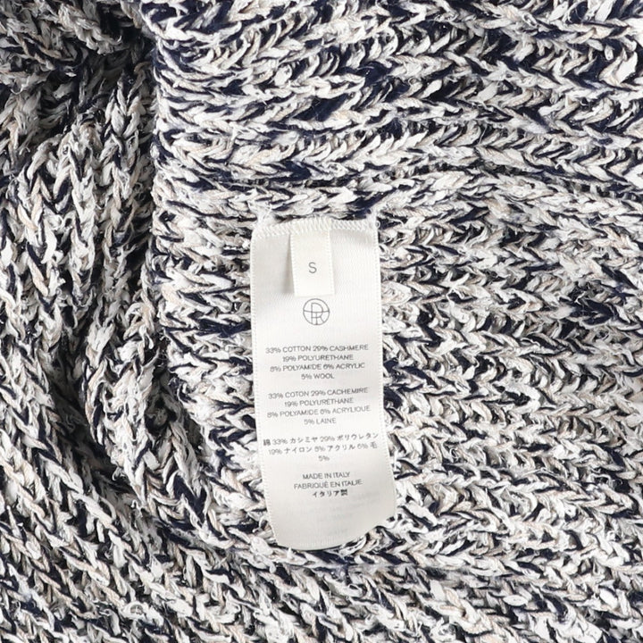 The Row cashmere blend cotton knit sweater, made in Italy, men's size S equivalent. cotton white type Vintage Second Hand