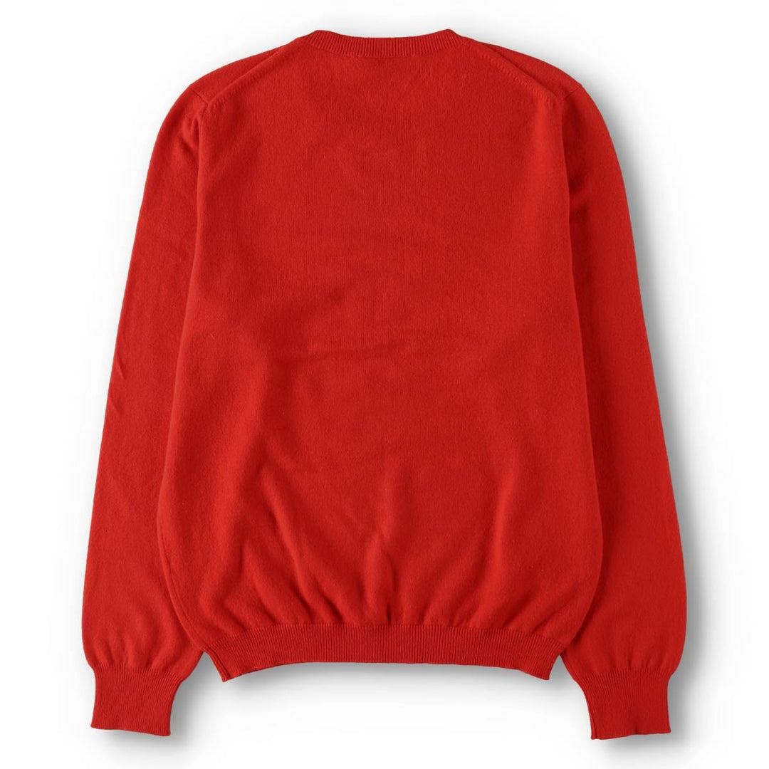 Gucci cashmere knit sweater, made in Italy, men's size L equivalent. Cashmere red type Vintage Second Hand