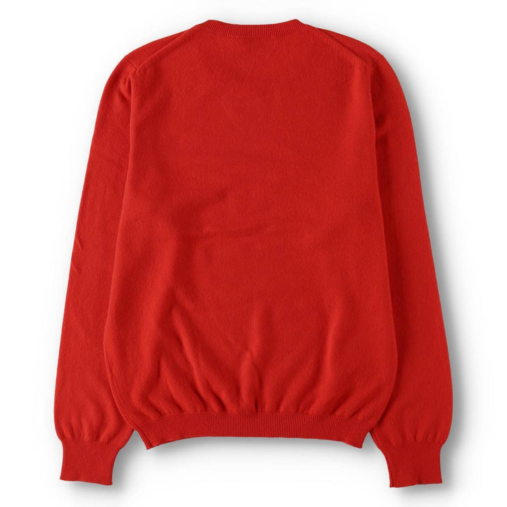 Gucci cashmere knit sweater, made in Italy, men's size L equivalent. Cashmere red type Vintage Second Hand
