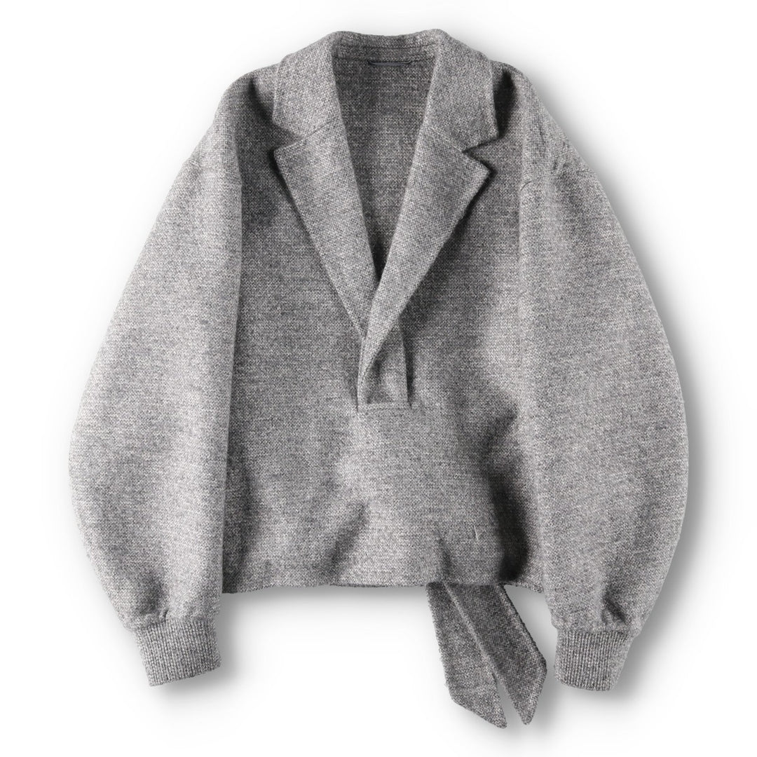 Christian Dior Alpaca Blend Pullover Wool Jacket, Made in Italy, Men's Size S (approx.) wool gray type Vintage Second Hand