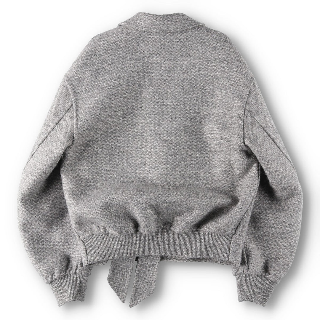 Christian Dior Alpaca Blend Pullover Wool Jacket, Made in Italy, Men's Size S (approx.) wool gray type Vintage Second Hand