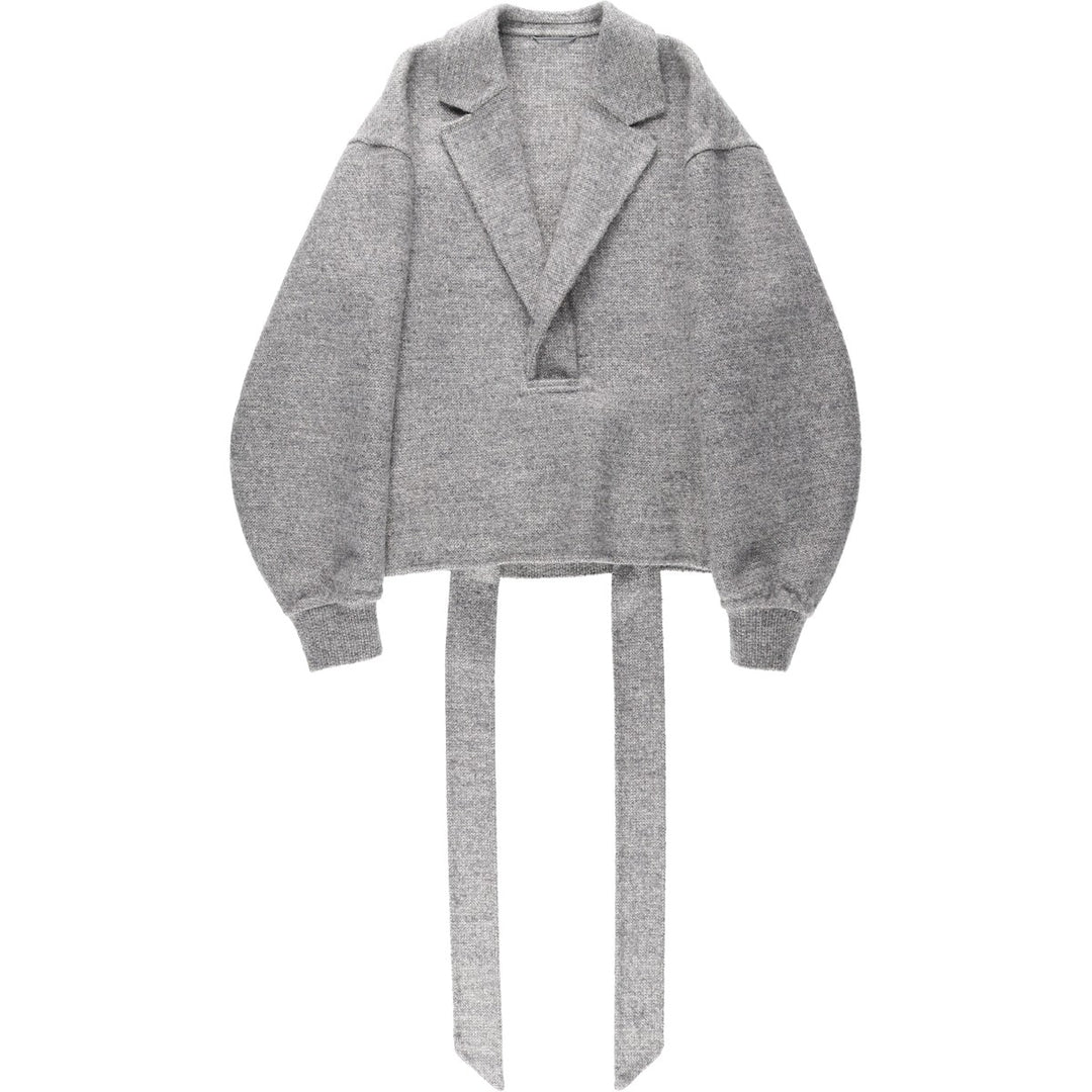 Christian Dior Alpaca Blend Pullover Wool Jacket, Made in Italy, Men's Size S (approx.) wool gray type Vintage Second Hand