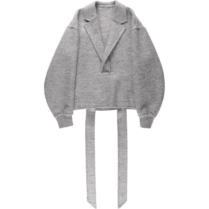 Christian Dior Alpaca Blend Pullover Wool Jacket, Made in Italy, Men's Size S (approx.) wool gray type Vintage Second Hand