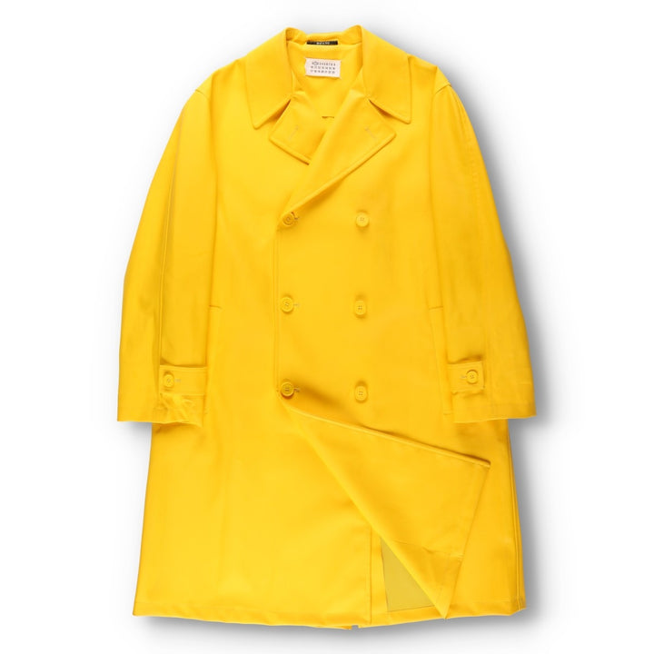 Maison Margiela trench coat, made in Italy, women's size XL (approx.) polyester yellow type Vintage Second Hand