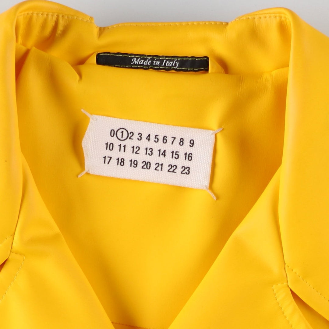 Maison Margiela trench coat, made in Italy, women's size XL (approx.) polyester yellow type Vintage Second Hand