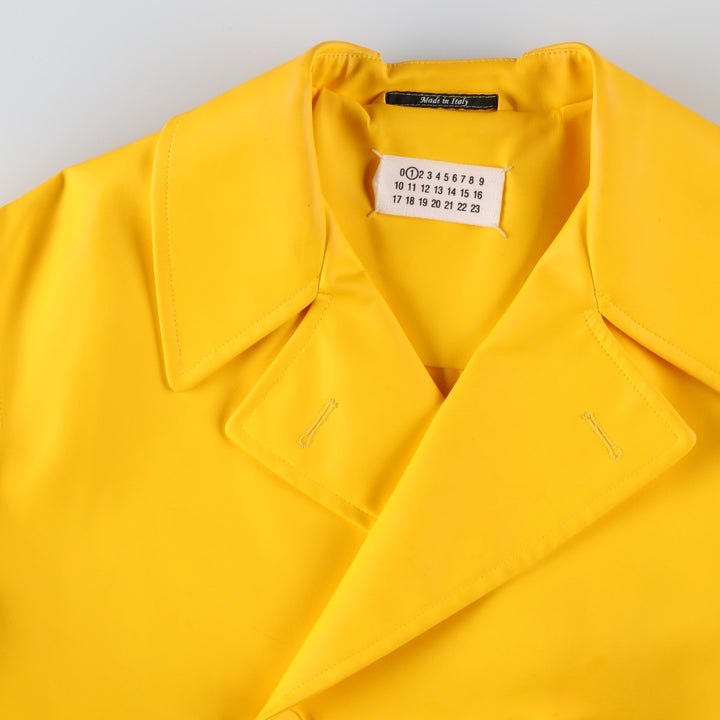Maison Margiela trench coat, made in Italy, women's size XL (approx.) polyester yellow type Vintage Second Hand