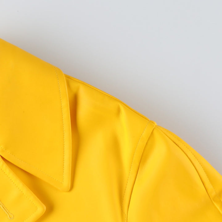Maison Margiela trench coat, made in Italy, women's size XL (approx.) polyester yellow type Vintage Second Hand