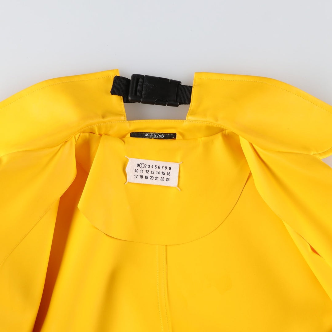 Maison Margiela trench coat, made in Italy, women's size XL (approx.) polyester yellow type Vintage Second Hand