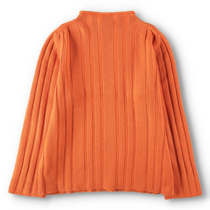 Hermes cashmere blend ribbed roll-neck wool knit sweater, made in Italy, men's size XL equivalent. wool orange type Vintage Second Hand