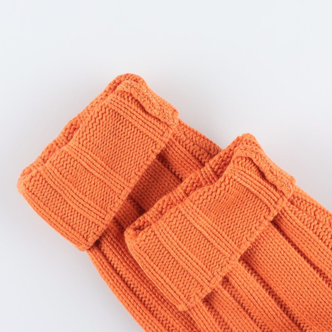 Hermes cashmere blend ribbed roll-neck wool knit sweater, made in Italy, men's size XL equivalent. wool orange type Vintage Second Hand