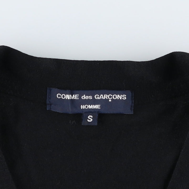 Comme des Garçons Homme Dot Pattern Patchwork Wool Knit Cardigan, Men's Size S (approx.) polyester black type Vintage Second Hand