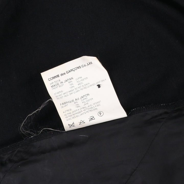Comme des Garçons Homme Dot Pattern Patchwork Wool Knit Cardigan, Men's Size S (approx.) polyester black type Vintage Second Hand