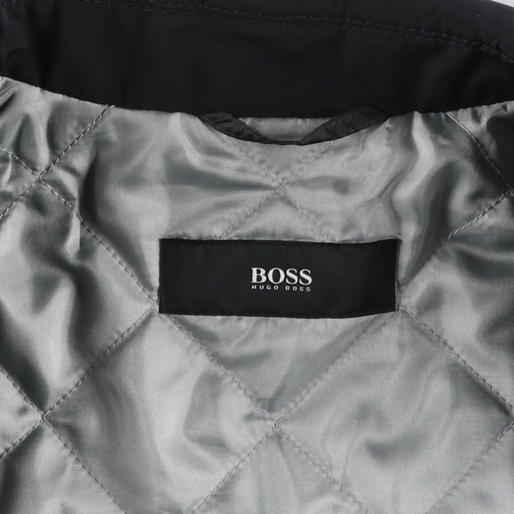 Hugo Boss padded coat, men's size M (approx.) polyester black type Vintage Second Hand