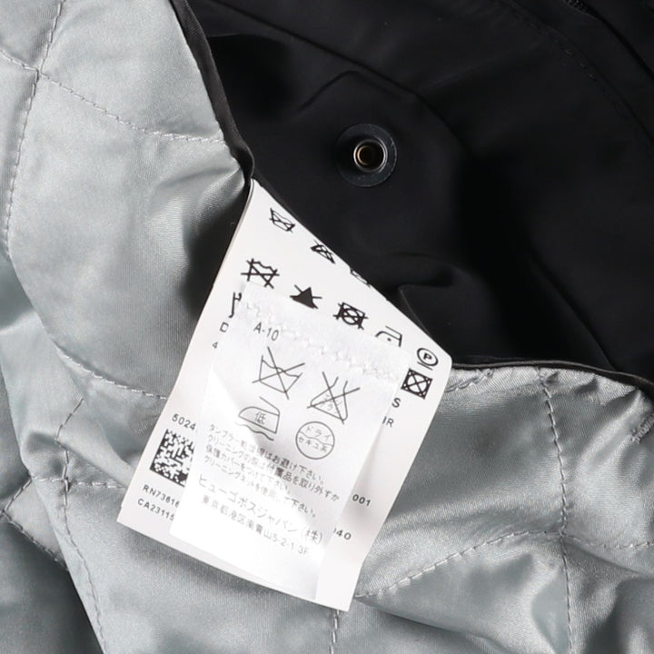 Hugo Boss padded coat, men's size M (approx.) polyester black type Vintage Second Hand