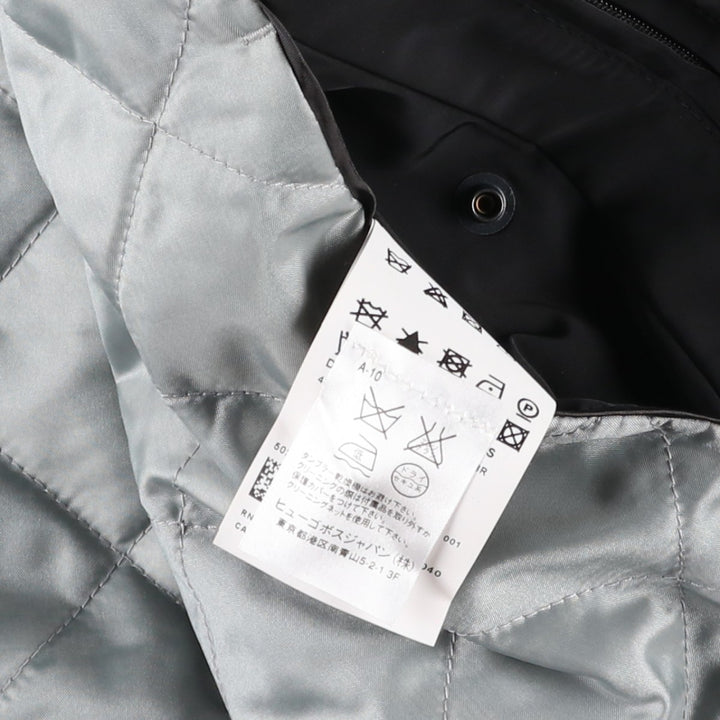 Hugo Boss padded coat, men's size M (approx.) polyester black type Vintage Second Hand