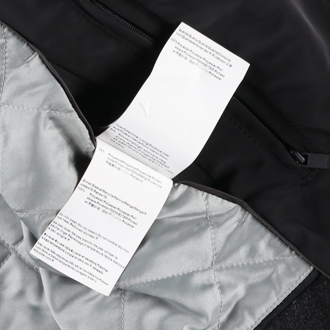 Hugo Boss padded coat, men's size M (approx.) polyester black type Vintage Second Hand