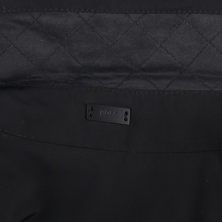 Hugo Boss padded coat, men's size M (approx.) polyester black type Vintage Second Hand