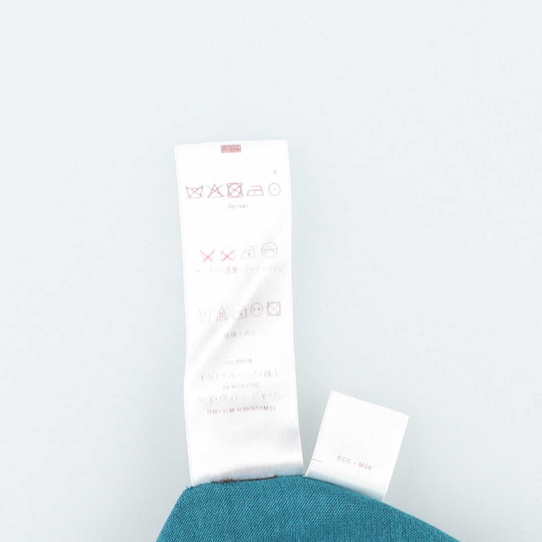 Louis Vuitton V-neck cotton knit sweater, made in Italy, men's size XS equivalent. cotton blue type Vintage Second Hand
