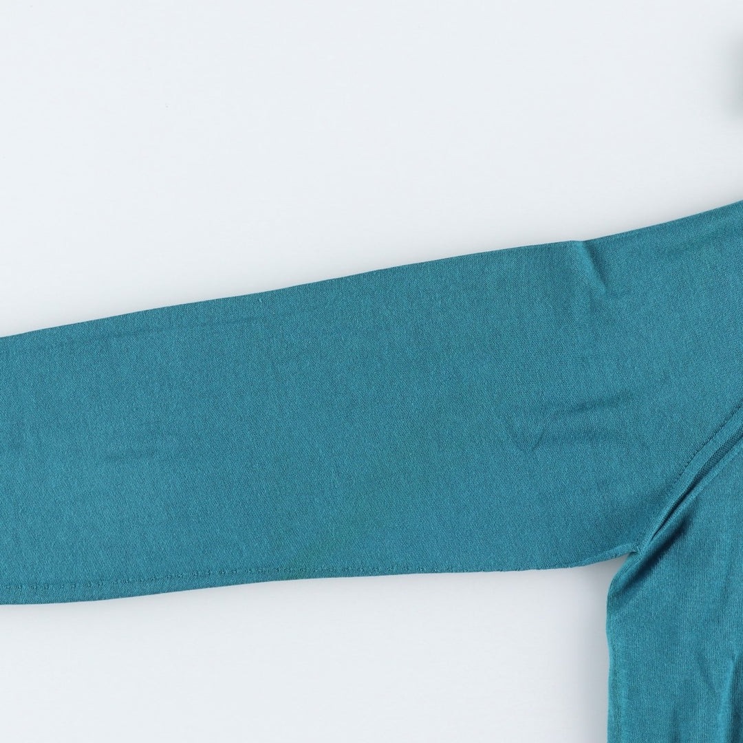 Louis Vuitton V-neck cotton knit sweater, made in Italy, men's size XS equivalent. cotton blue type Vintage Second Hand