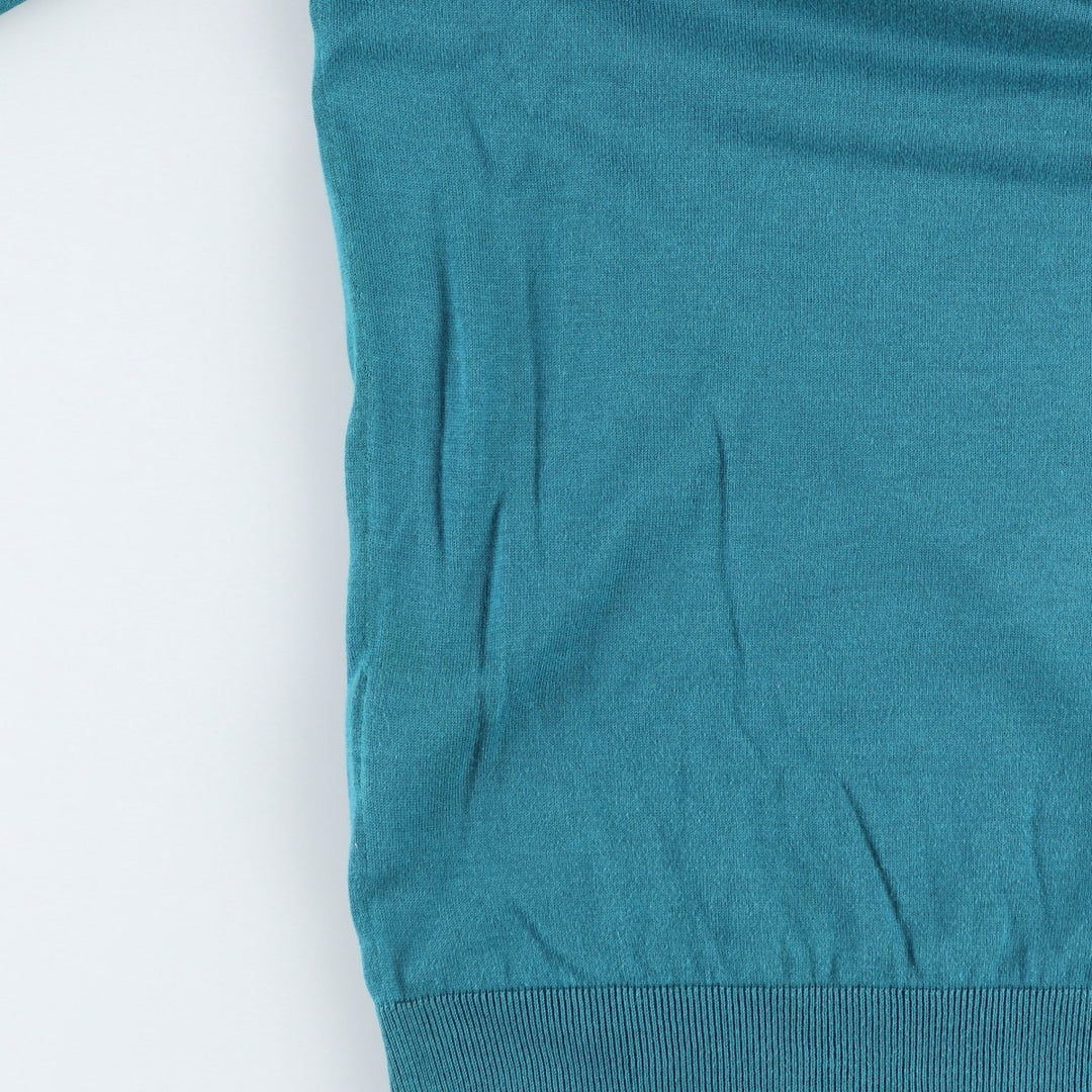 Louis Vuitton V-neck cotton knit sweater, made in Italy, men's size XS equivalent. cotton blue type Vintage Second Hand