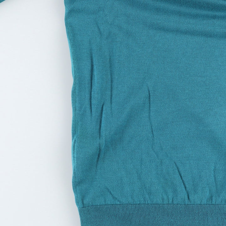 Louis Vuitton V-neck cotton knit sweater, made in Italy, men's size XS equivalent. cotton blue type Vintage Second Hand