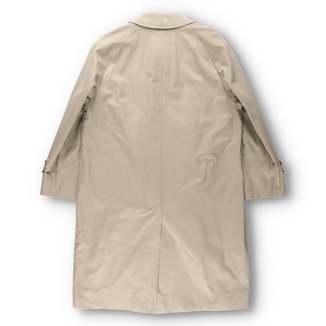 Aquascutum AQUA5 Balmacaan Coat, Made in England, Men's Size L unclear Beige type Vintage Second Hand