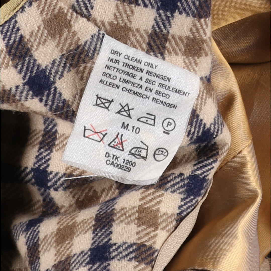 Aquascutum AQUA5 Balmacaan Coat, Made in England, Men's Size L unclear Beige type Vintage Second Hand