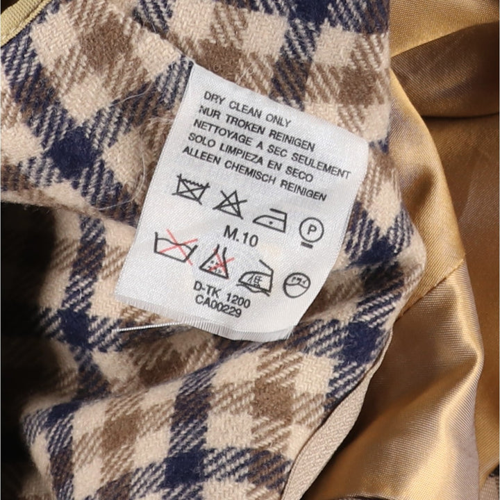 Aquascutum AQUA5 Balmacaan Coat, Made in England, Men's Size L unclear Beige type Vintage Second Hand
