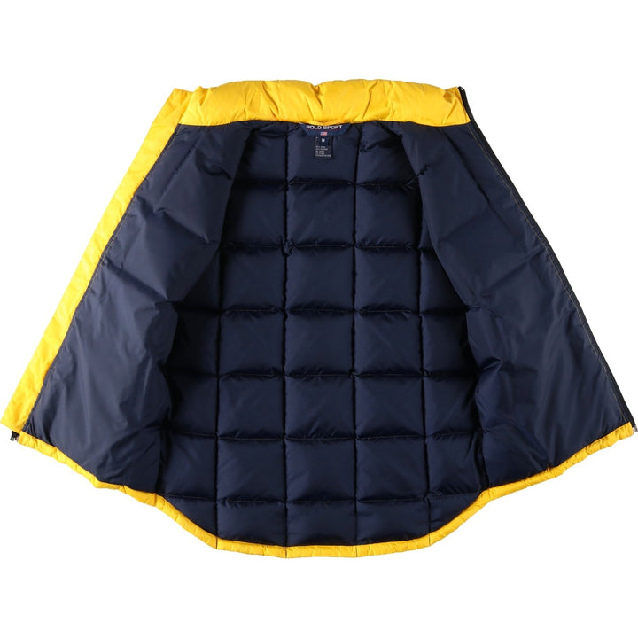 1990'S Ralph Lauren POLO SPORT Ripstop Down Vest, Men's Size M (approx.), Vintage Nylon yellow type Vintage Second Hand