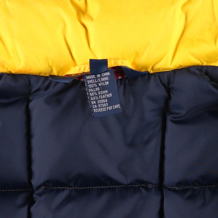 1990'S Ralph Lauren POLO SPORT Ripstop Down Vest, Men's Size M (approx.), Vintage Nylon yellow type Vintage Second Hand