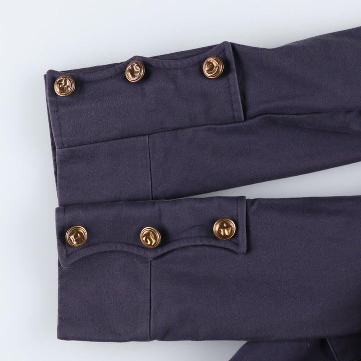 Comme des Garçons Homme Plus Double-Breasted Peaked Lapel Navy Blazer Tailored Jacket (Men's Size XS) cotton navy blue type Vintage Second Hand