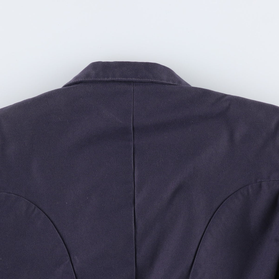 Comme des Garçons Homme Plus Double-Breasted Peaked Lapel Navy Blazer Tailored Jacket (Men's Size XS) cotton navy blue type Vintage Second Hand