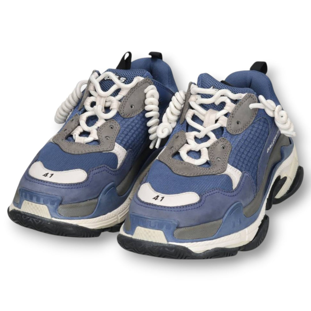 Balenciaga Triple S platform sneakers, size 41 Men's 27.0cm unclear blue type Vintage Second Hand