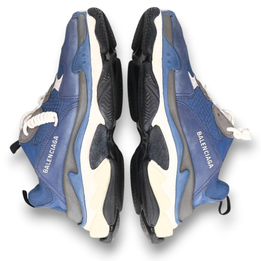 Balenciaga Triple S platform sneakers, size 41 Men's 27.0cm unclear blue type Vintage Second Hand